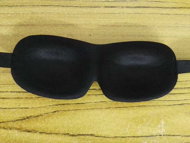 500pcs/lot Free Shipping Black Travel Sleep 3D Eye Mask Cover Sponge Eye Patch Sleeping Mask No nosewing