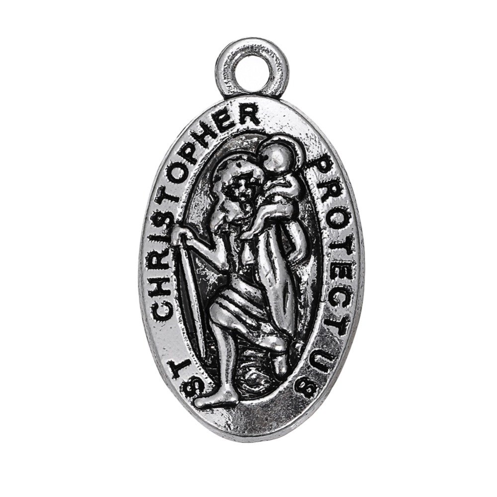 Free shipping New Fashion Easy to diy 10pcs St Christopher protect us on oval religion charm jewelry making fit for necklace or bracelet
Free shipping New Fashion Easy to diy 10pcs St Christopher protect us on oval religion charm jewelry making fit for necklace or bracelet