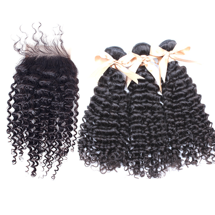 Brazilian Bundle Hair With Lace Closure Kinky Curly Weaves Mink Hair Remy Human 3PCS Cheap Hair Extensions 1p closure, Natural color
Brazilian Bundle Hair With Lace Closure Kinky Curly Weaves Mink Hair Remy Human 3PCS Cheap Hair Extensions 1p closure, Natural color