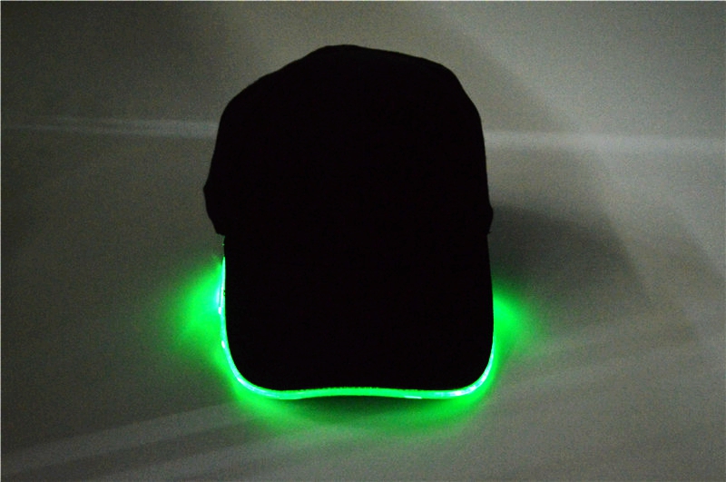Fashion LED Light Up Baseball Hat Glow In Dark Party Cap