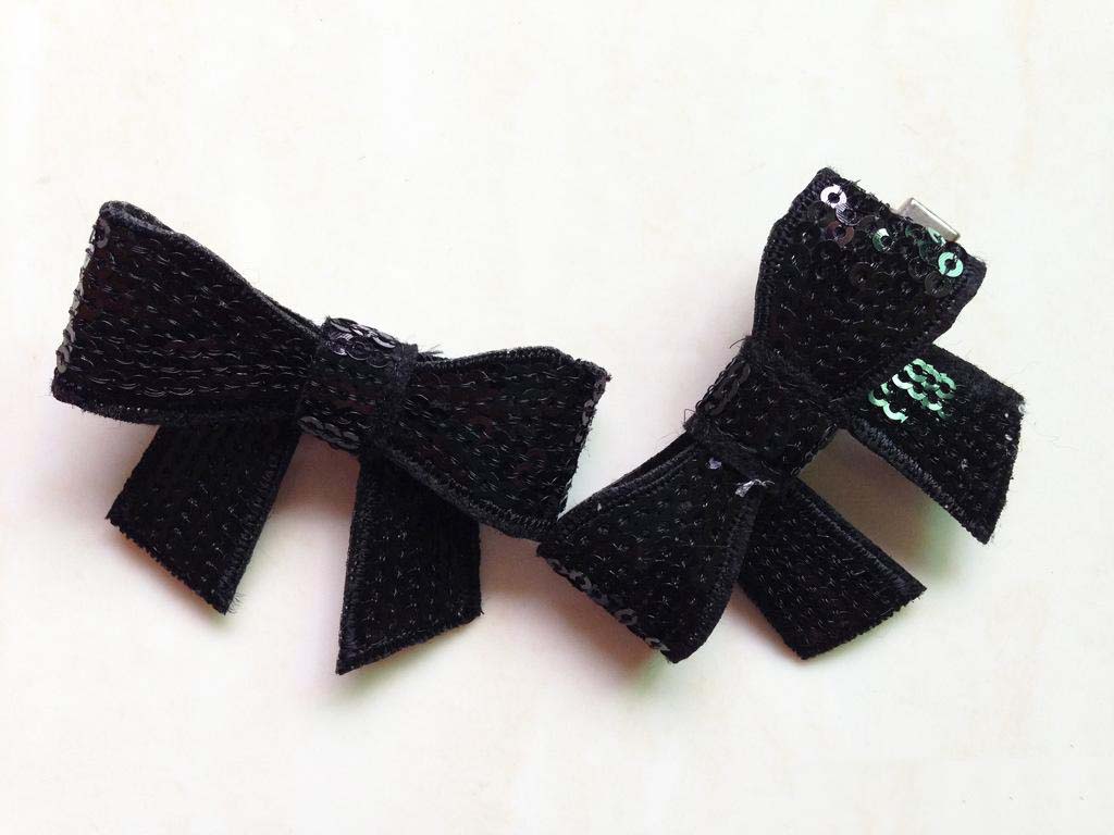 fashion Color Bling Bow Sequin European Children Girls Barrette Baby Girls Glitter Clasp Hair Band Kids Hair Princess Girls Hairpins