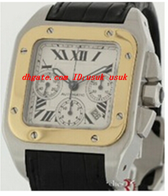 Luxury Wristwatch New 100 XL Stainless Steel & 18k Gold Quartz Movement Men's Watch W20091X7 Men's Sport Wristwatches Leather Strap, White
Luxury Wristwatch New 100 XL Stainless Steel & 18k Gold Quartz Movement Men's Watch W20091X7 Men's Sport Wristwatches Leather Strap, White