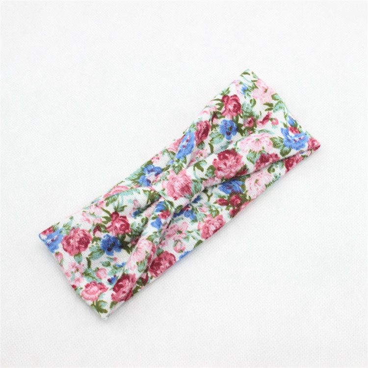 Women Sports yoga / baby Bow Cotton Soft Turban hair band flower headband Head Wrap flat knotted leopard print Headwrap FD6561