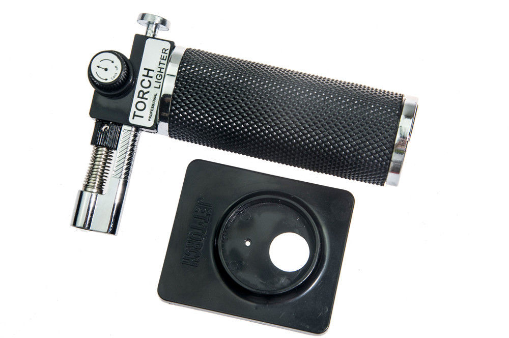 Scorch Cigar 2500F Micro Butane with Windproof Flames, Premium Black 1300c Celsius Jet Torch Lighter W260202