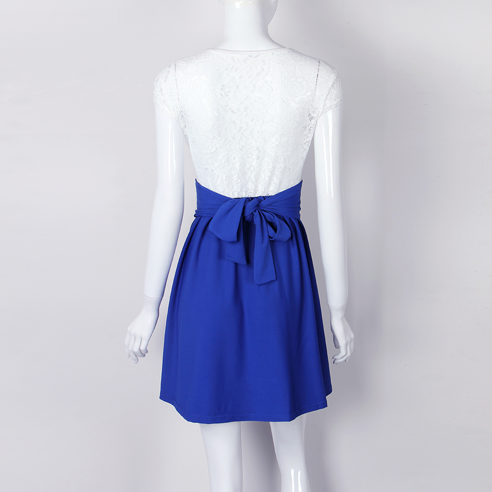 x201711 Lace Kawaii Dress Beach Summer Women Cute 2017 Flare Dresses Mini A Line Party Dress Vestidos Mujer Robe Femme Plus Size GV651