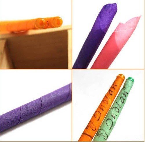 MIX COLORS 100Pcs Indian Ear Candle Aromatherapy Therapy Medical Natural Bee wax Ear Care Natural Bee wax Ear Candles