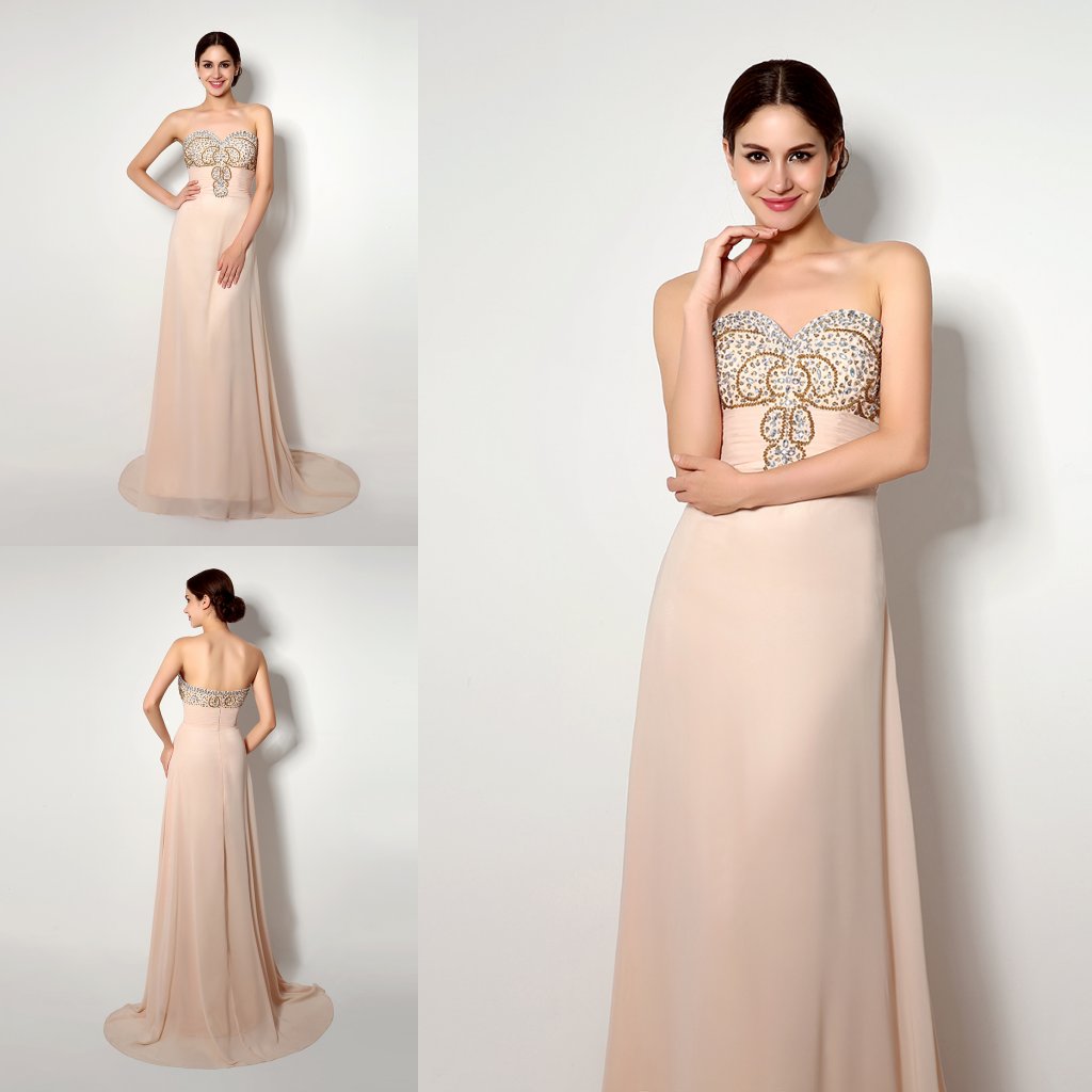 In Stock Cheap Peach Prom Dresses Party Evening Gowns Sweetheart Beaded Crystal Long Engagement Dresses 2018 Vetsidos de Festa Formal Gowns, Same as picture
In Stock Cheap Peach Prom Dresses Party Evening Gowns Sweetheart Beaded Crystal Long Engagement Dresses 2018 Vetsidos de Festa Formal Gowns, Same as picture