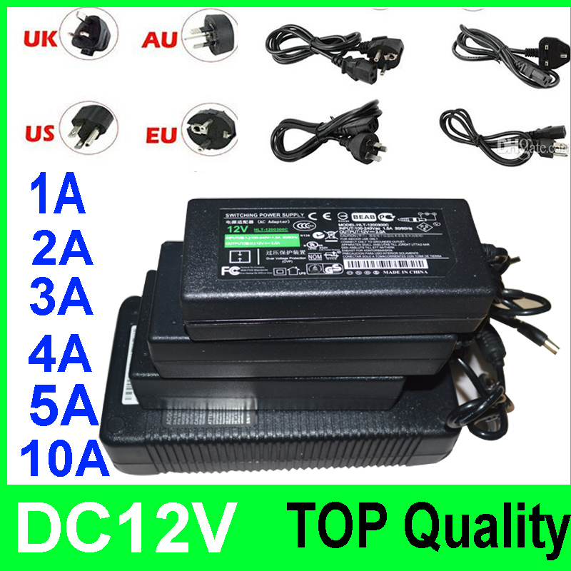 2A 3A 4A 5A 6A 7A 8A 10A Led Transformer DC 12V Led Power Supply For Module Light AC 110-240V + CE ROHS UL