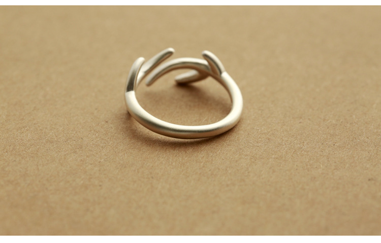 30PCS Opening Double Antlers Rng Cute Adjustable Deer Antler Rings Stag Animal Reindeer Ring Tree Branch Rings for Women Party Gifts