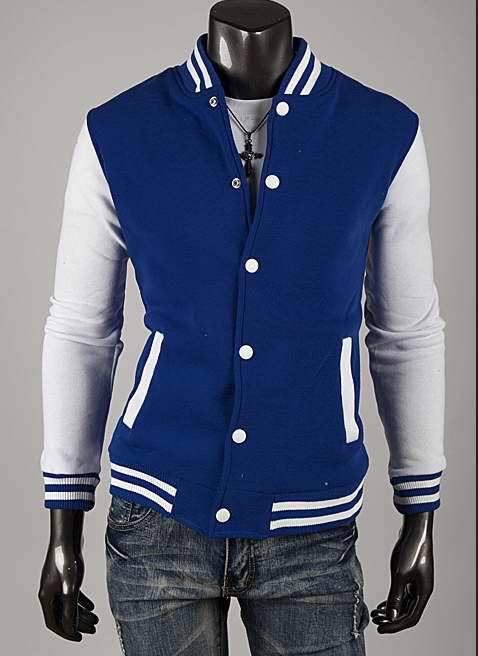 Fall-Fashion boutique men's clothing ! Free Shipping NWT Varsity Letterman College Baseball COTTON JACKET Men's Clothing Coats