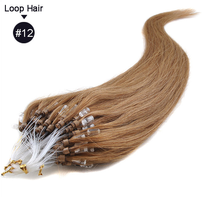 Free shipping Micro Loop Remy Extensions 18 20 22 24 Indian Virgin Straight Keratin Hair 100g/lot 1g/strand 13 Colors