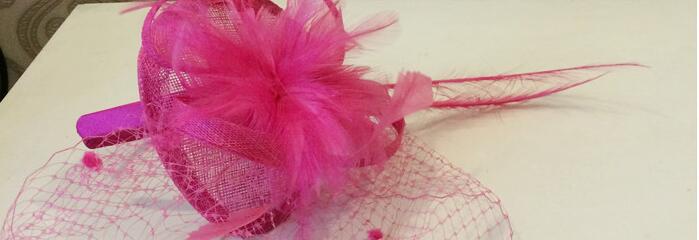 Ostrich hair color lady hat England ancient style hat female hat slap-up party hat bride headdress free shipping HT23