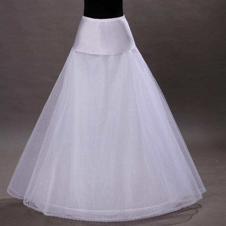 3 Hoops Petticoat Crinoline For A Line Wedding Prom Party Dresses Flounced Mermaid Petticoat Underskirts Slips Bridal Accessories