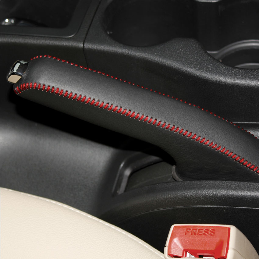 Handbrake cover Case for Nissan Qashqai Genuine leather Handbrake lever covers Auto interior decoration DIY Handbrake Sleeve car covers