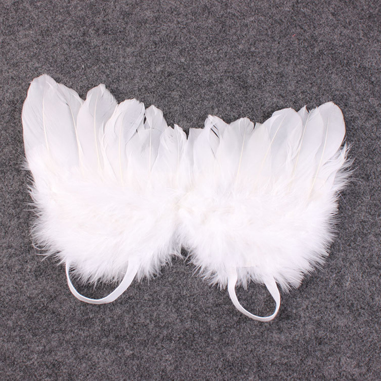 5SET Couture Fairy Baby Angel Baby white Wing and Baby Rhinestone Headband Set Beautiful Newborn Christening hair band Photo Prop YM6126