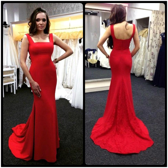 Simple Red Mermaid Evening Dresses 2016 Elegant Long Red Prom Dresses Vestidos De Festa Vestido Longo, Custom
Simple Red Mermaid Evening Dresses 2016 Elegant Long Red Prom Dresses Vestidos De Festa Vestido Longo, Custom