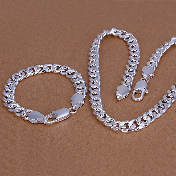 High grade 925 sterling silver '10MM buckle sideways shrimp piece - Men jewelry set DFMSS099 Factory direct 925 silve necklace bracelet
High grade 925 sterling silver '10MM buckle sideways shrimp piece - Men jewelry set DFMSS099 Factory direct 925 silve necklace bracelet