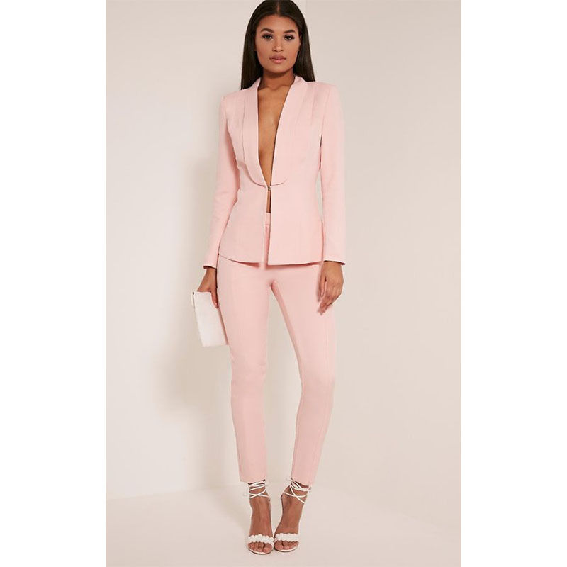 Light Pink Set Womens Business Suits Blazer Slim Female Office Uniform 2 (jacket + pants) custom made, Green
Light Pink Set Womens Business Suits Blazer Slim Female Office Uniform 2 (jacket + pants) custom made, Green