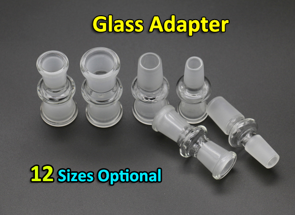 Glass Adapter 12 Styles 10mm 14mm 18mm Female To Female, Female To Male, Male To Male Glass Adapters For Heady Glass Bongs
Glass Adapter 12 Styles 10mm 14mm 18mm Female To Female, Female To Male, Male To Male Glass Adapters For Heady Glass Bongs