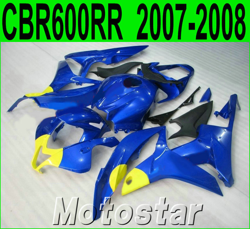 Injection molding popular bodykits for HONDA CBR600RR 07 08 fairings CBR 600RR F5 2007 2008 yellow blue plastic fairing kit KQ60, Same as the picture shows
Injection molding popular bodykits for HONDA CBR600RR 07 08 fairings CBR 600RR F5 2007 2008 yellow blue plastic fairing kit KQ60, Same as the picture shows