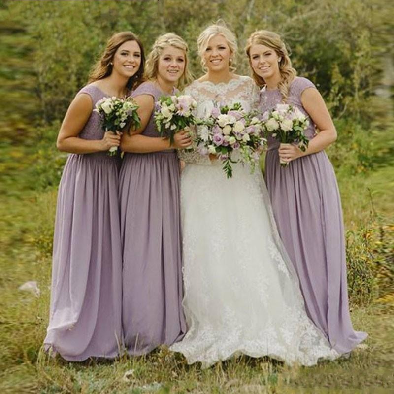 2020 Cheap Country Lavender Bridesmaid Dresses Lace Appliques V Back With Zipper Chiffon Wedding Guest Party Dresses Maid of Honor Gowns
2020 Cheap Country Lavender Bridesmaid Dresses Lace Appliques V Back With Zipper Chiffon Wedding Guest Party Dresses Maid of Honor Gowns