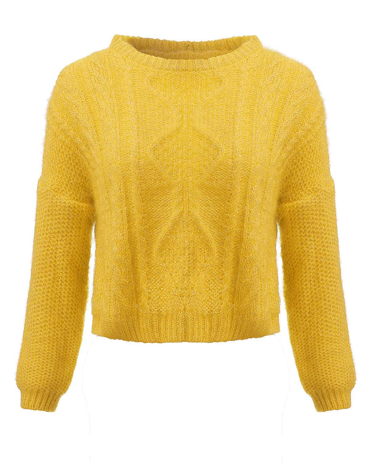 Short Knitted Sweater 2015 Autumn Women Knitwear Hem Side Open Pullover Tops Ladies O Neck Casual Loose Long Bat Sleeve Sweaters FG1511