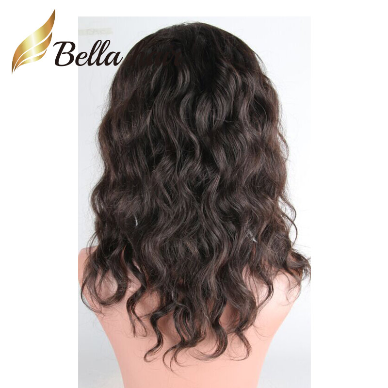Natural Wave HD Transparent Lace Front Wig Natural Curl Wavy Virgin Human Full Lace Hair Wigs 130% 150% Density for Black Women Julienchina Bella Hair