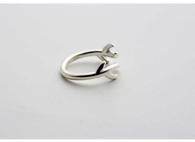 30PCS Opening Double Antlers Rng Cute Adjustable Deer Antler Rings Stag Animal Reindeer Ring Tree Branch Rings for Women Party Gifts