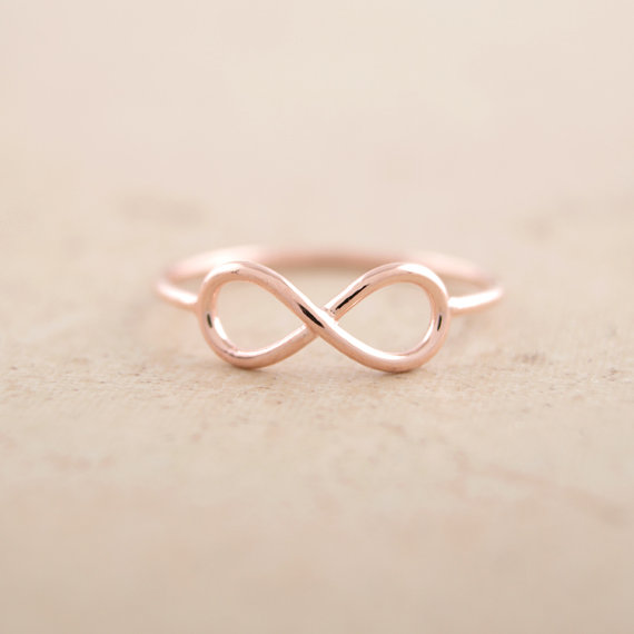 10PCS Fashion Infinite Rings Friendship Infinity Ring Cute Simple Geometric 8 Eight Rings for Friends Lovers