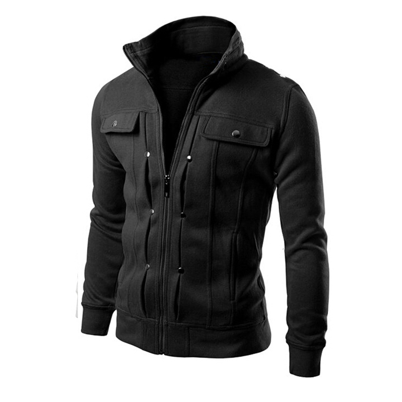 Men jackets Hoodies Sweatshirts Tracksuits Solid Fashion Mens Hoodie Zipper Design Tracksuit Men's Sportswear Winter long sleeve