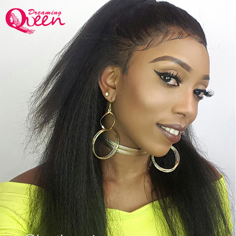 Kinky Straight Wig Full Lace 100% Virgin Human Hair Wigs for Black Women with Baby Hair Italian Yaki, Natural color
Kinky Straight Wig Full Lace 100% Virgin Human Hair Wigs for Black Women with Baby Hair Italian Yaki, Natural color