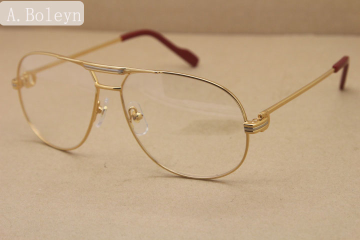 eye glasses frames for men 1038366 Full frame metal Eyeglasses oculos de grau masculino Frame Size: 59-12-140mm silver gold от DHgate WW