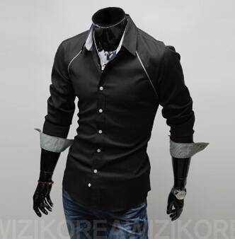 Wholesale-Free Shipping New fashion Mens shirts Hot classical business shirt men slim fit stylish dress long sleeve formal shirts
