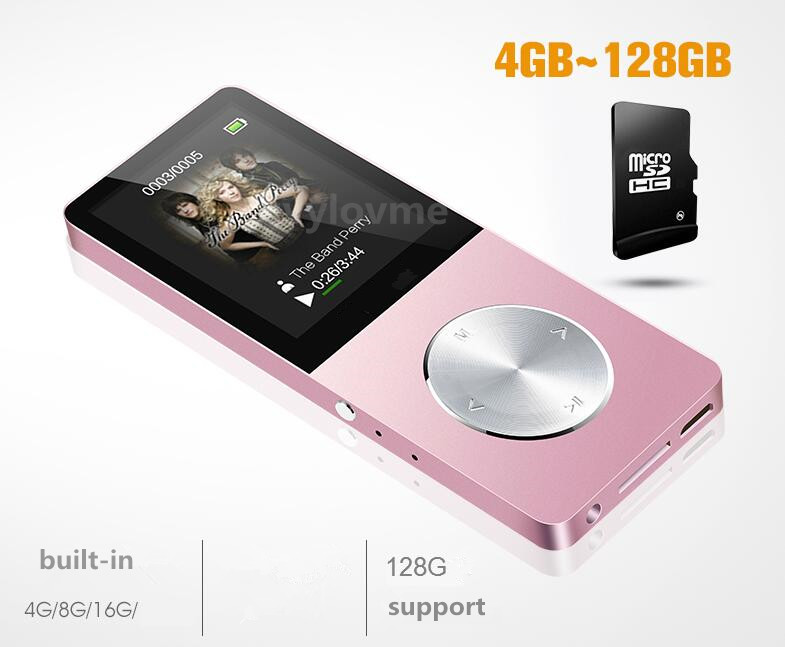 Metal MP3 MP4 Player 8gb 16GB Video Sport MP4 Flash HIFI Slim MP4 Video Player Radio Recorder Walkman With Speaker