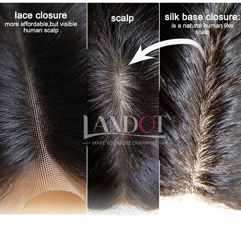 Cambodian Silk Base Closures Body Wave Grade 7A Human Hair Top Lace Closures Free/Middle/3 Part Natural Color Dyeable Hidden Knots 4x4Inch