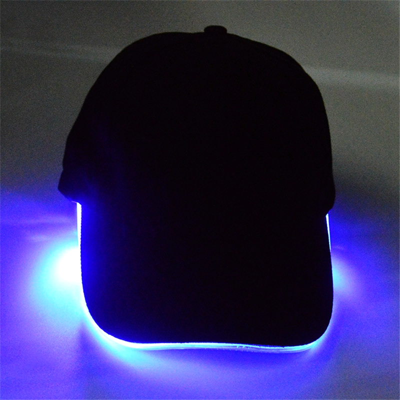 Fashion LED Light Up Baseball Hat Glow In Dark Party Cap
