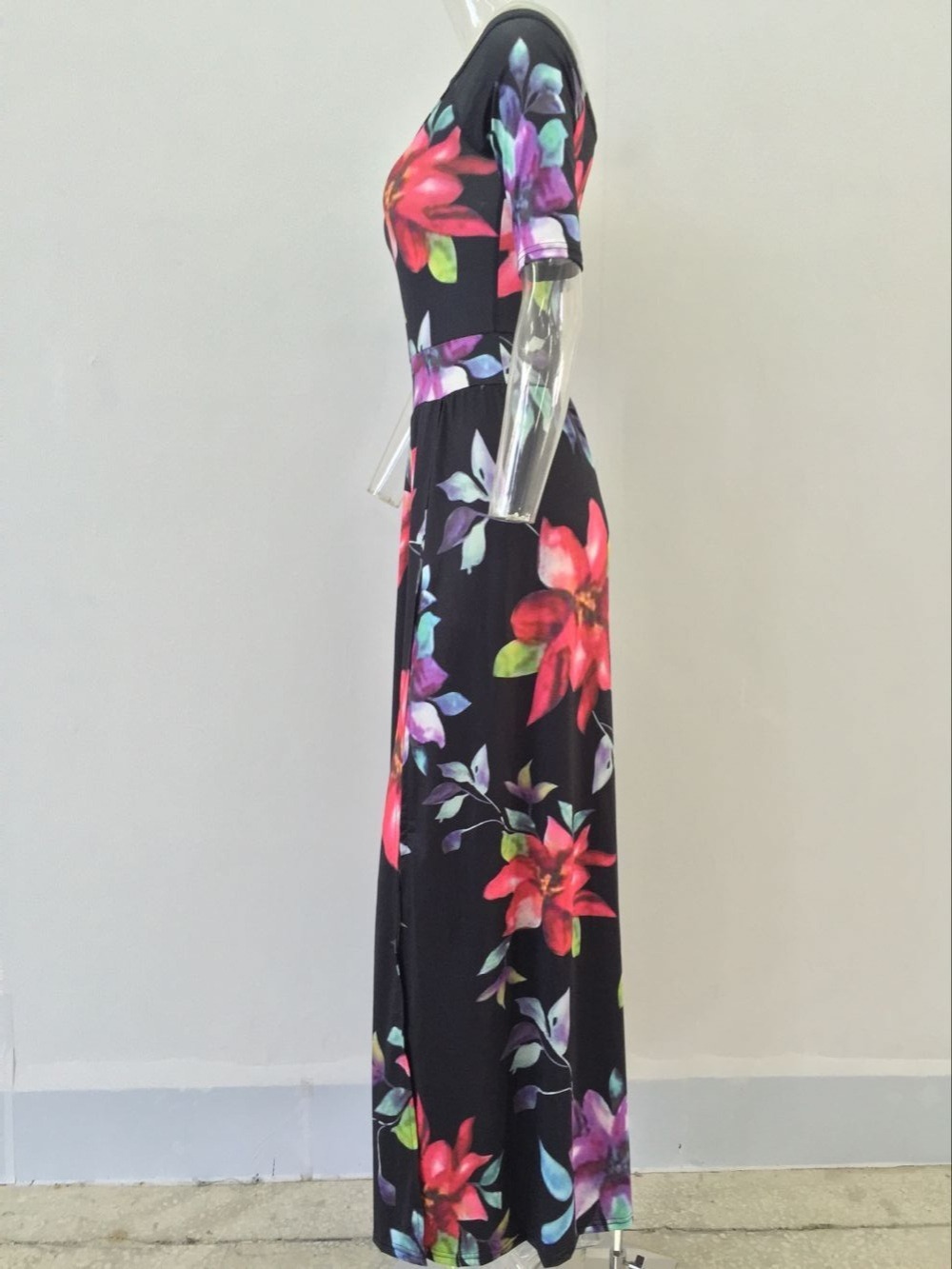 New fashion elegant 2017 slash neck maxi long dress sexy print dresses women sexy bodycon slim bandage dress S-XXXXXL S3074 q1118