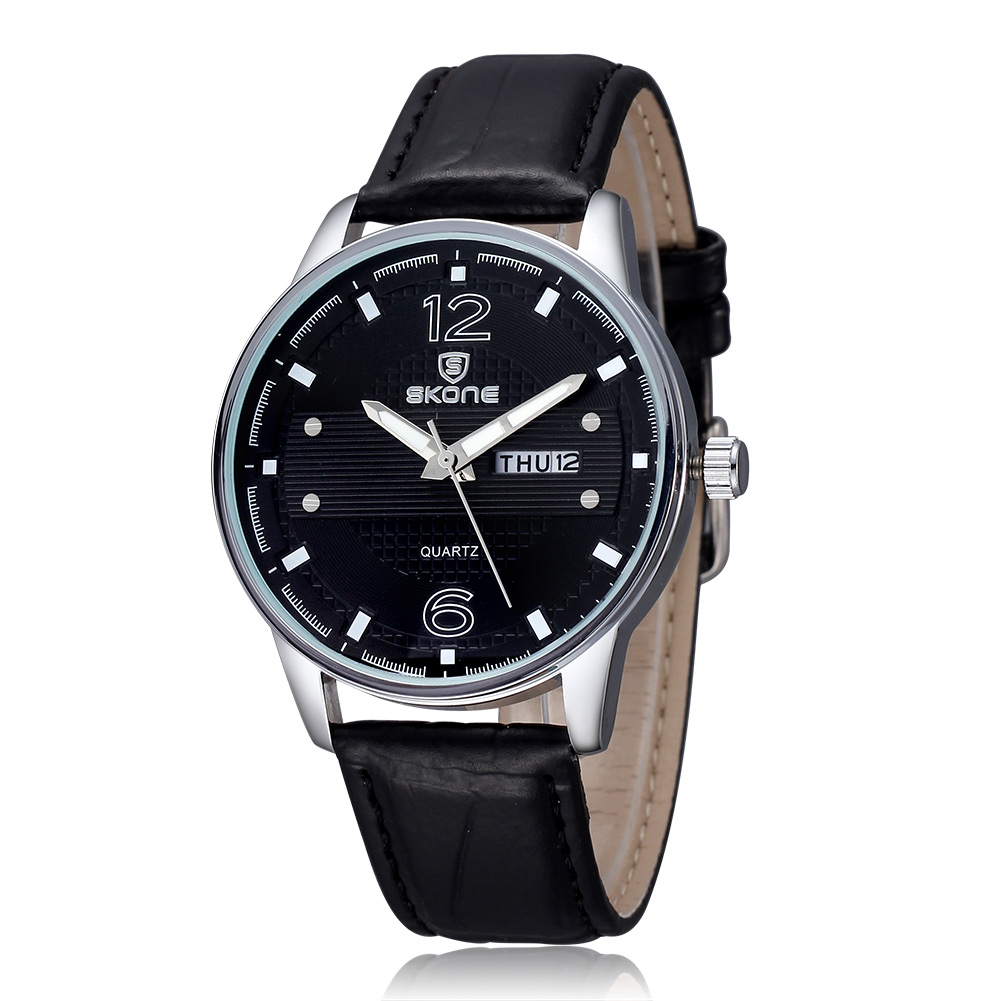 Fashion Casual Luxury Quartz Business Watches Round Dial Week Date Display PU Leather Men Watches Wristwatches, Black
Fashion Casual Luxury Quartz Business Watches Round Dial Week Date Display PU Leather Men Watches Wristwatches, Black