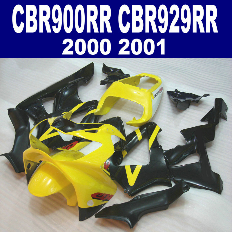 High quality fairing kit for HONDA CBR900RR CBR929 2000 2001 bodykits CBR 929 RR CBR929RR yellow black fairings set HB5, Multi-color
High quality fairing kit for HONDA CBR900RR CBR929 2000 2001 bodykits CBR 929 RR CBR929RR yellow black fairings set HB5, Multi-color