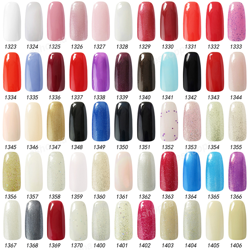 Wholesale-IDO Gel Polish 1853 Glitter Nail Gel Polish Soak Off UV LED Gel Polish Manicure Kit