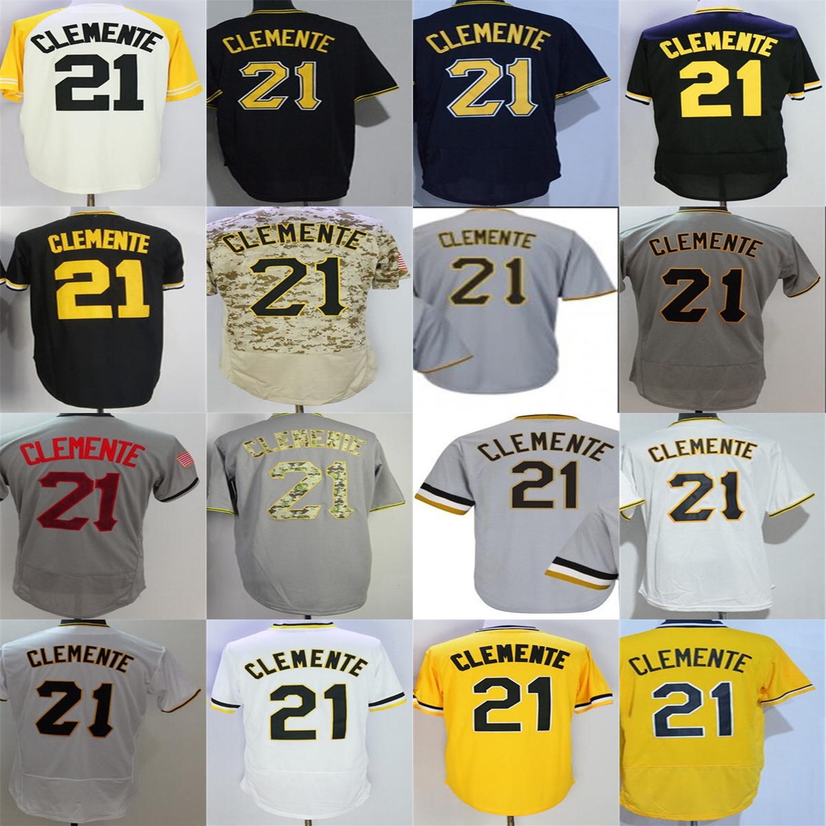 Mens Womens Youth Toddlers Pittsburgh 21 Roberto Clemente White Grey Black Yellow Camo Beige Cheap Cool Flex Base Baseball Jerseys, Pullover
Mens Womens Youth Toddlers Pittsburgh 21 Roberto Clemente White Grey Black Yellow Camo Beige Cheap Cool Flex Base Baseball Jerseys, Pullover