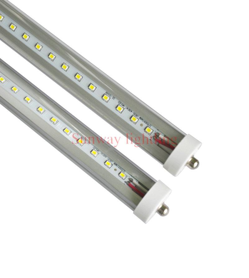 T8 4ft G13 led tube light 8ft single pin led shop lights FA8 led fluorescent light bulbs 22w 45w ac85-265v 28W 6000K 4 Foot garage workshop lighting