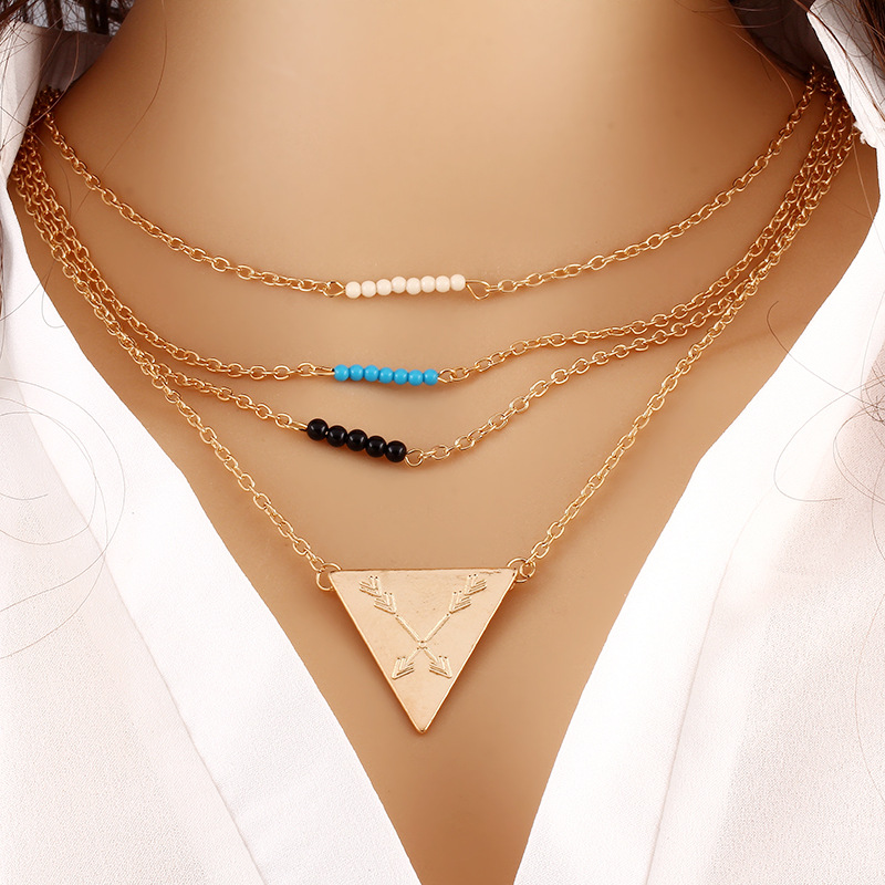 Personality Triangle Layer Gold Chain Necklace Pendant Geometric Bar Necklace Women Fine Jewelry Statement Necklace Collier
Personality Triangle Layer Gold Chain Necklace Pendant Geometric Bar Necklace Women Fine Jewelry Statement Necklace Collier