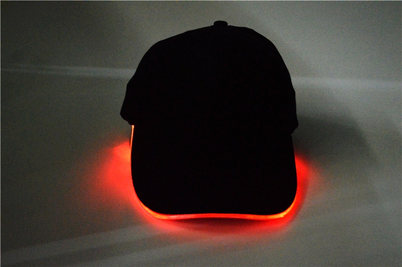 Fashion LED Light Up Baseball Hat Glow In Dark Party Cap