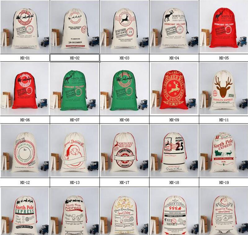 2017 12 style Christmas Gift Bags Santa Sack Drawstring Bag Large Organic Heavy Canvas Bag With Reindeers Santa Claus Sack Bags DHL SHIPPING
2017 12 style Christmas Gift Bags Santa Sack Drawstring Bag Large Organic Heavy Canvas Bag With Reindeers Santa Claus Sack Bags DHL SHIPPING