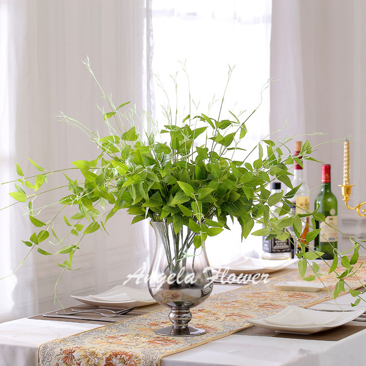 Wholesale- Flower vine/rattan artificial plant leaves bonsai Vitality silk Green wicker DIY Flower arranging accessories plant 1pcs
Wholesale- Flower vine/rattan artificial plant leaves bonsai Vitality silk Green wicker DIY Flower arranging accessories plant 1pcs