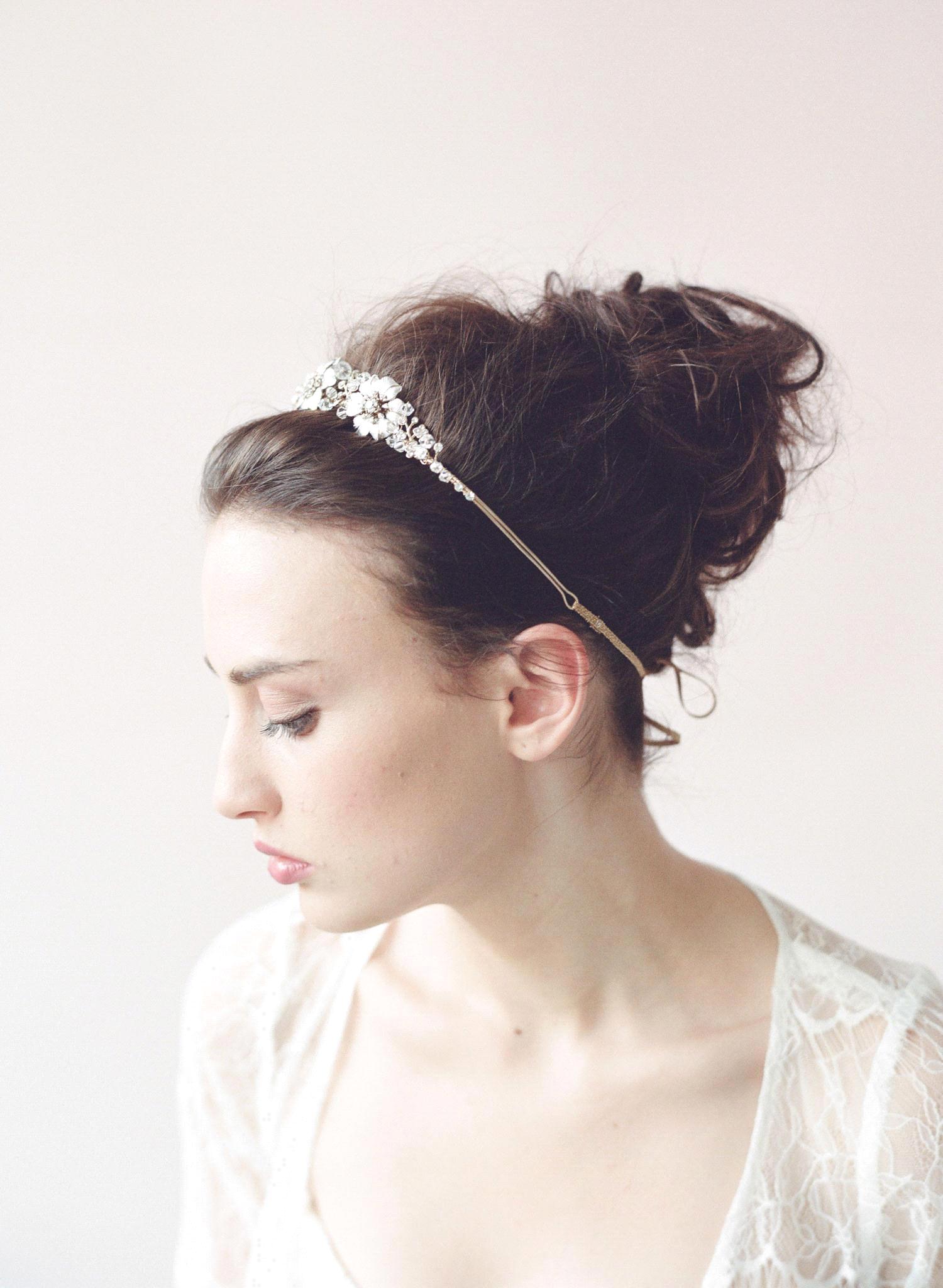 BlingBling Beautiful Bridal Hair Accessories Flower Beads 2020 Handmade Girl's Party Headbands Shiny Wedding Headpieces for Bride CPA462