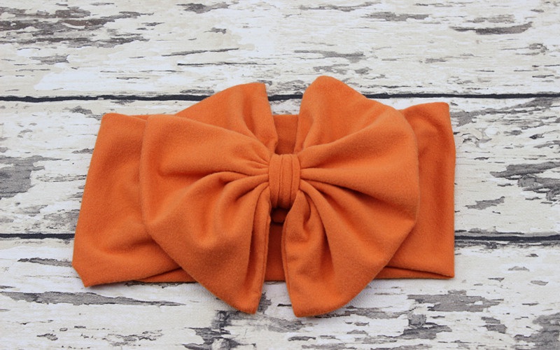 new baby hair accessory Head wrap Blended cotton fabric Headwrap Big Bow Bunny Ears head band stretchy Turban Twist flower Hairband FD6542