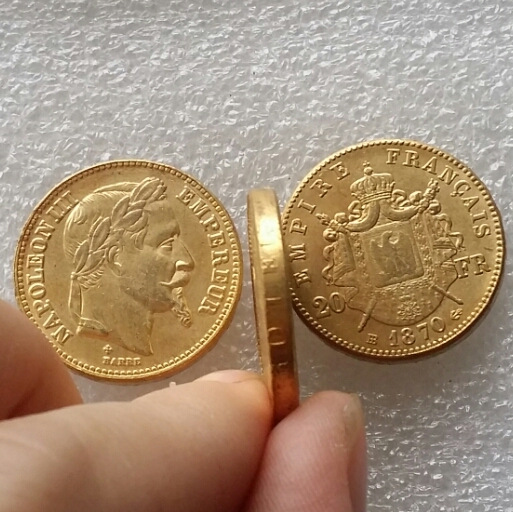 FRANCE 1870B Made Of Brass-Plated Gold NAPOLEON 20 FRANCS BEAUTIFUL Copy Coin Ornaments replica coins home decoration accessories
FRANCE 1870B Made Of Brass-Plated Gold NAPOLEON 20 FRANCS BEAUTIFUL Copy Coin Ornaments replica coins home decoration accessories