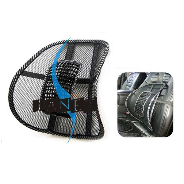 lumbar cushion massage cool Black mesh lumbar back brace support for office home car seat chair four seasons healthy waist pad
